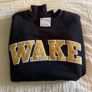 Black Wake Forest crewneck